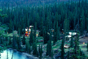 Aerial View of the Outpost - Facilities